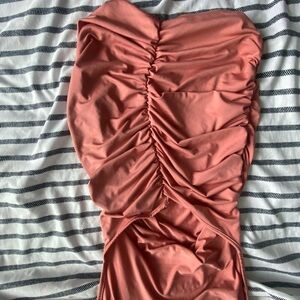 Pink/Coral backless dress